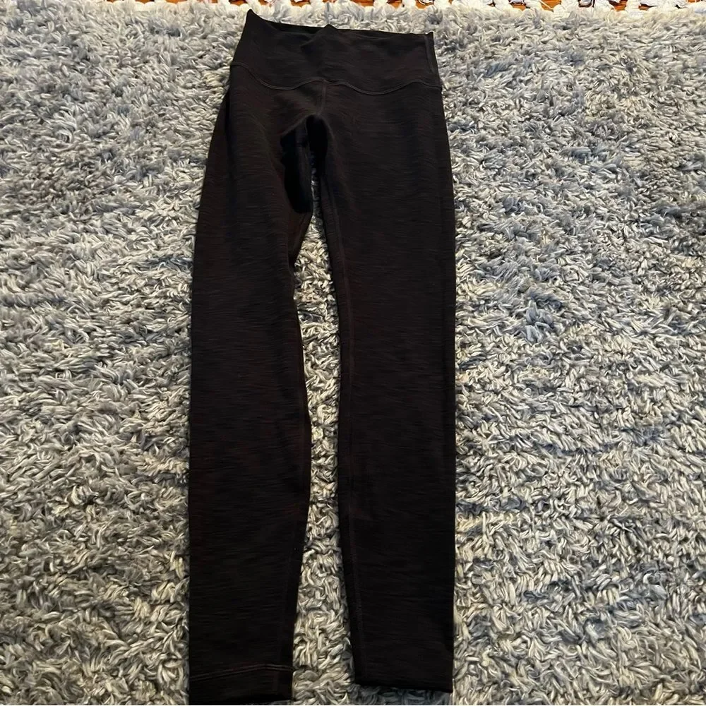 lululemon grey heather wunder trains 28